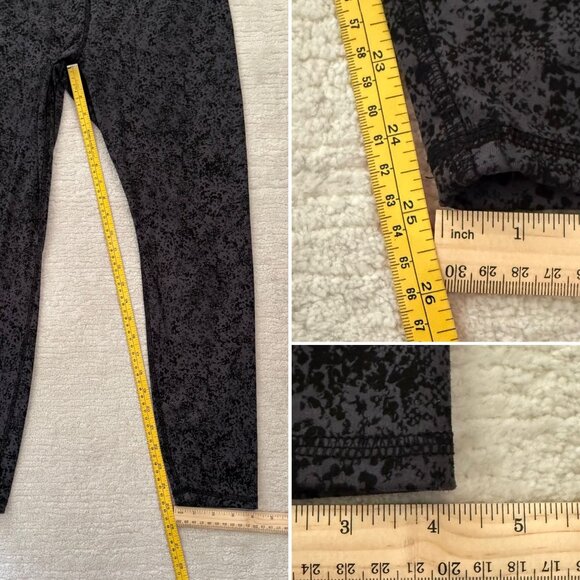 Jockey Activewear Leggings Size Large Womens Gray Black Abstract Print - Picture 5 of 7
